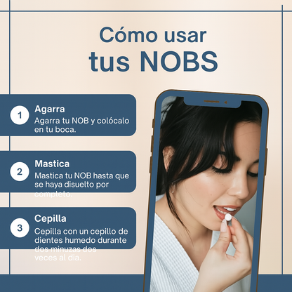 NOBS - PASTA DENTAL EN TABLETAS + ENVÍO GRATIS