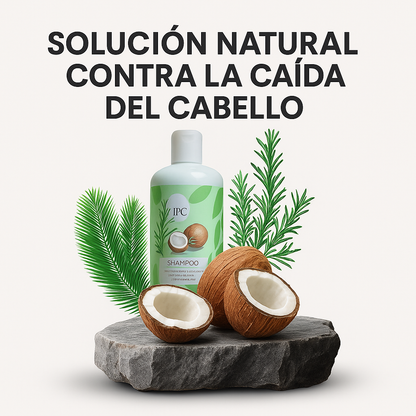 Shampoo Anticaída 100% Natural - Detiene la Caída, Nutre y Recupera tu Cabello