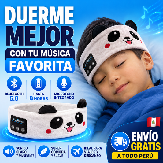 banda para dormir con audífonos Bluetooth integrados