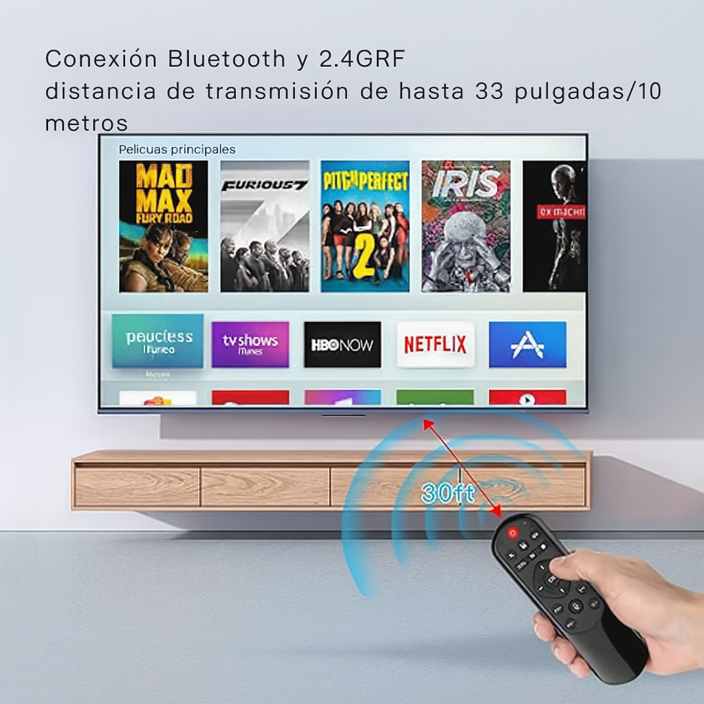 CONTROL REMOTO UNIVERSAL CON TECLADO (Recargable Portátil)
