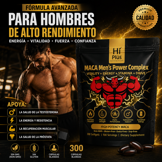 MACA MEN'S™ – Apoya tu Testosterona, Rendimiento y Resistencia Todos los Días