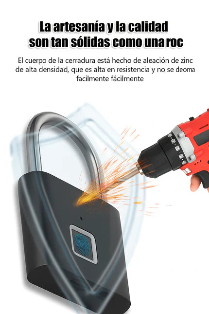 Candado Biométrico Inteligente – Seguridad en 0.5 segundos con tu huella