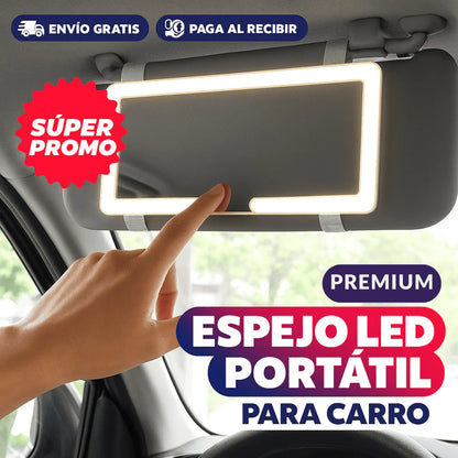 Espejo LED para Auto: Ilumina tu belleza donde vayas 🚗✨