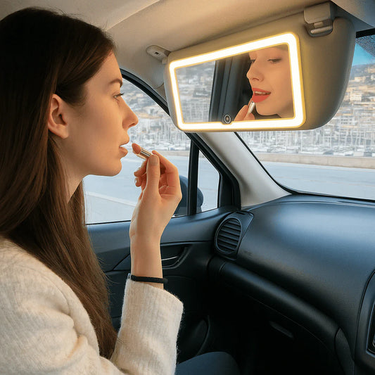Espejo LED para Auto: Ilumina tu belleza donde vayas 🚗✨