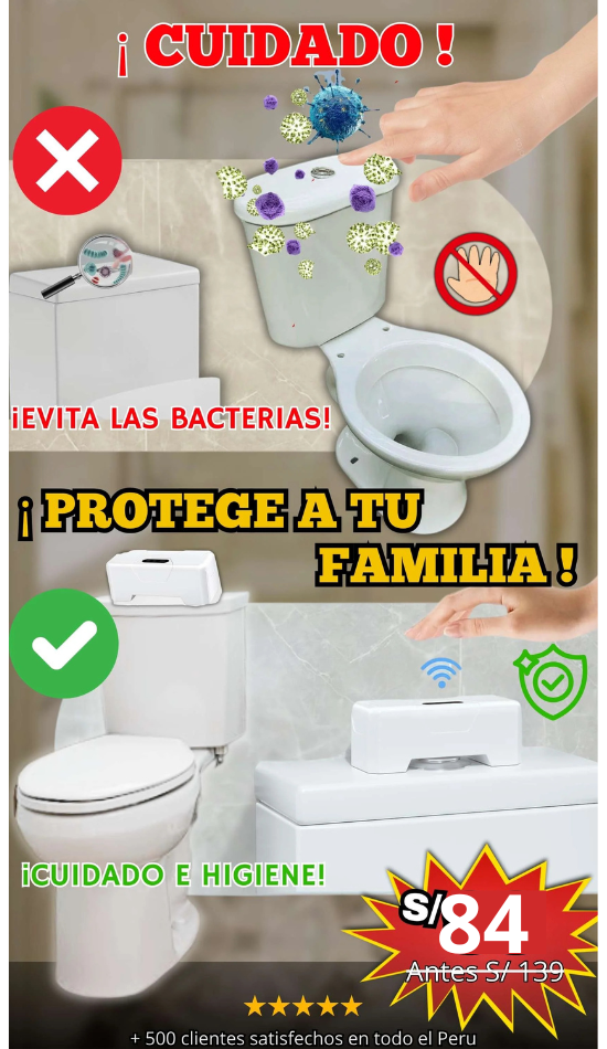 Sensor Automático de Descarga para Inodoros – Higiene sin Contacto