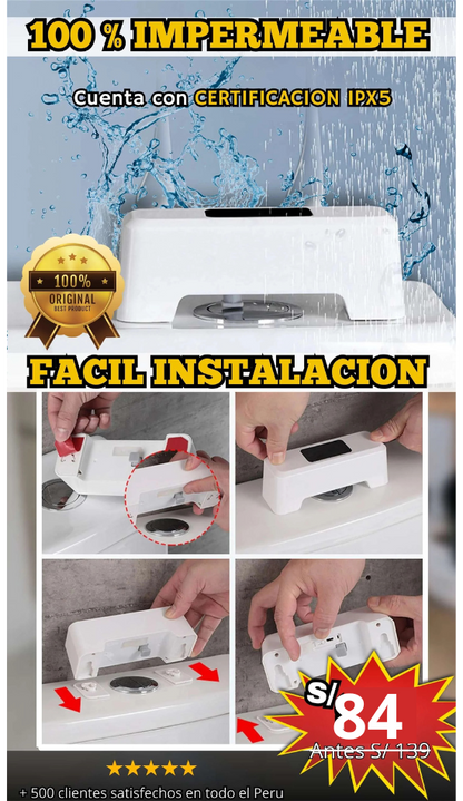 Sensor Automático de Descarga para Inodoros – Higiene sin Contacto